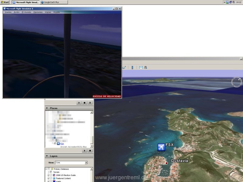 FSX Google Earth Tracker